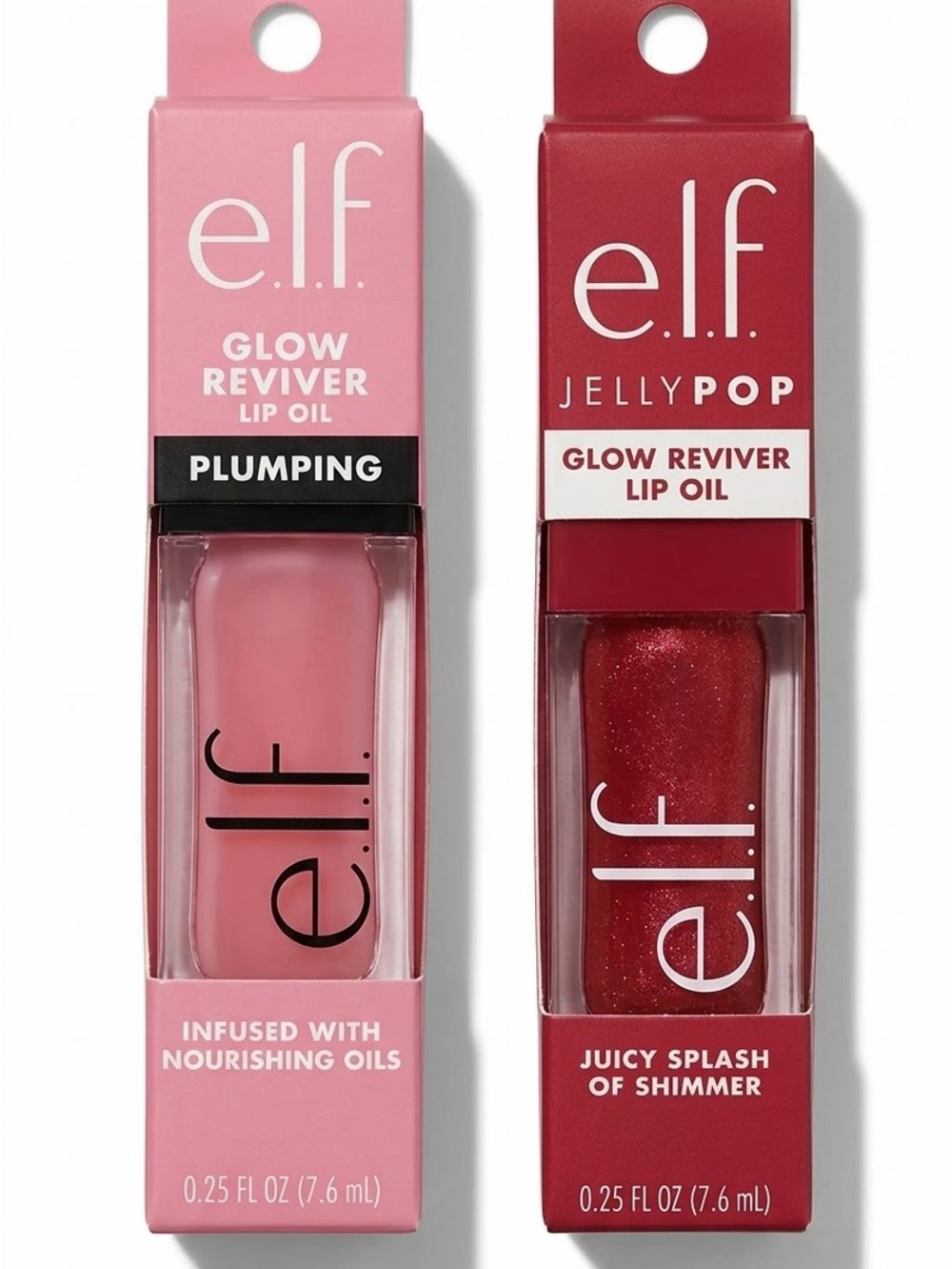 e.l.f. Glow Reviver and Jelly pop Lip Oil Duo